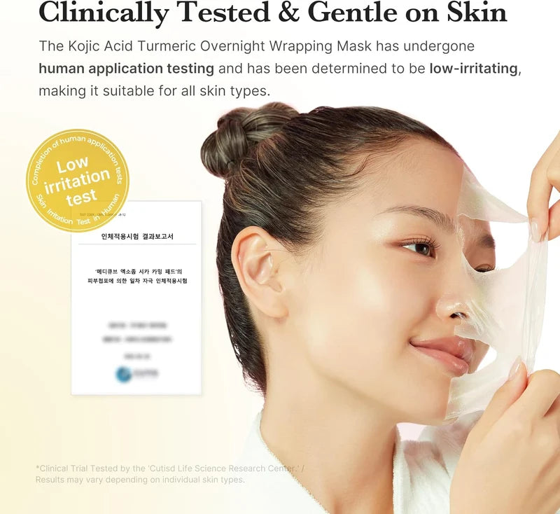 kojic acid turmeric night wrapping mask ℗