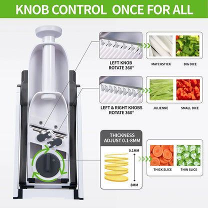 Manual Vegetable Cutter – 4-in-1