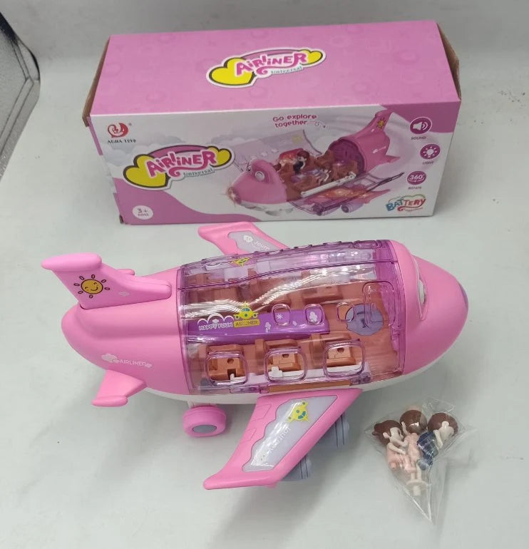 Electric Large Pink Plane Toy