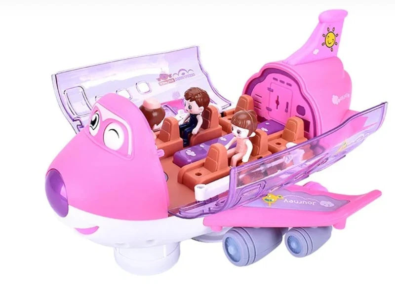 Electric Large Pink Plane Toy