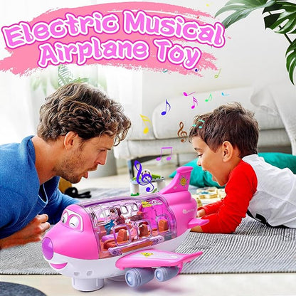 Electric Large Pink Plane Toy